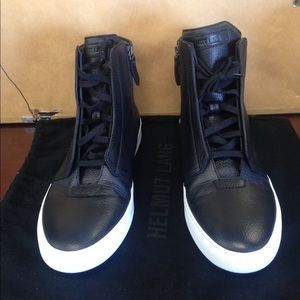 Helmut Lang High Top Leather Trainers